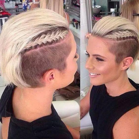 Mohawk undercut and braid