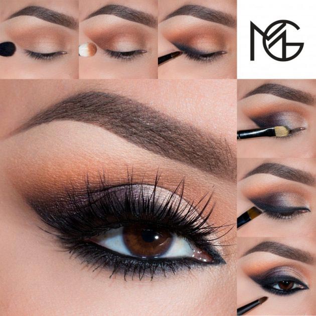 Smokey eye makeup for fall