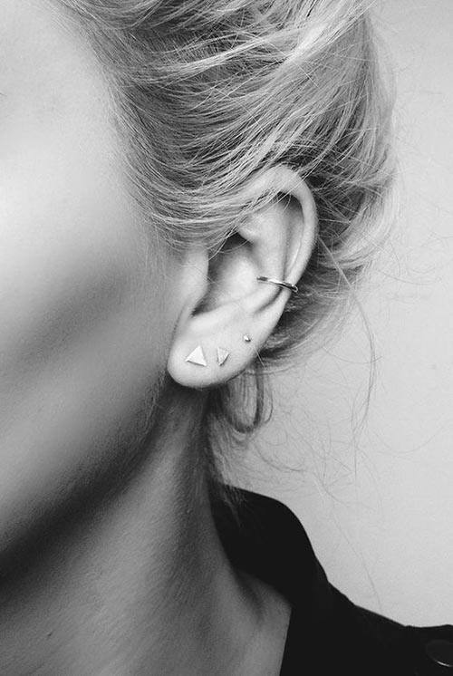 Totally chic ear piercing