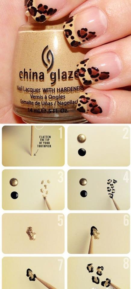 Want some easy nail designs to do at home and stop spending money at nail  salons? We will show you ho… | Leopard print nails diy, Leopard print nails,  Stylish nails