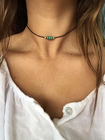 Bohemian choker necklace