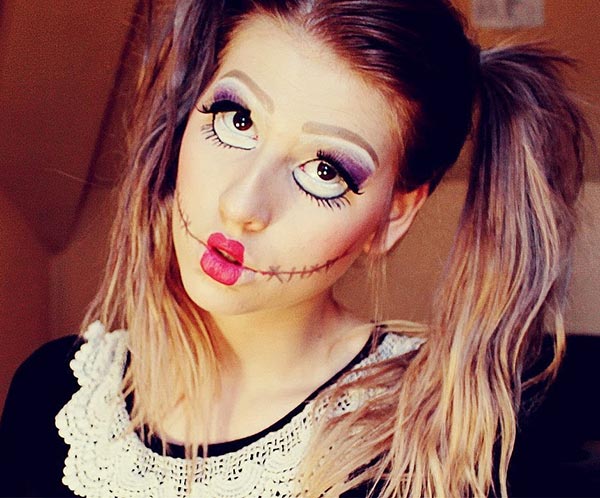 Halloween Doll Makeup