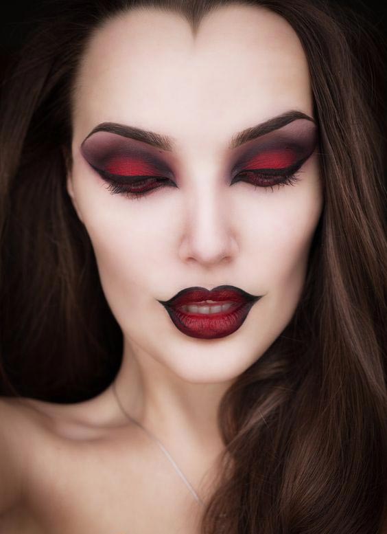 glamourous vamp makeup