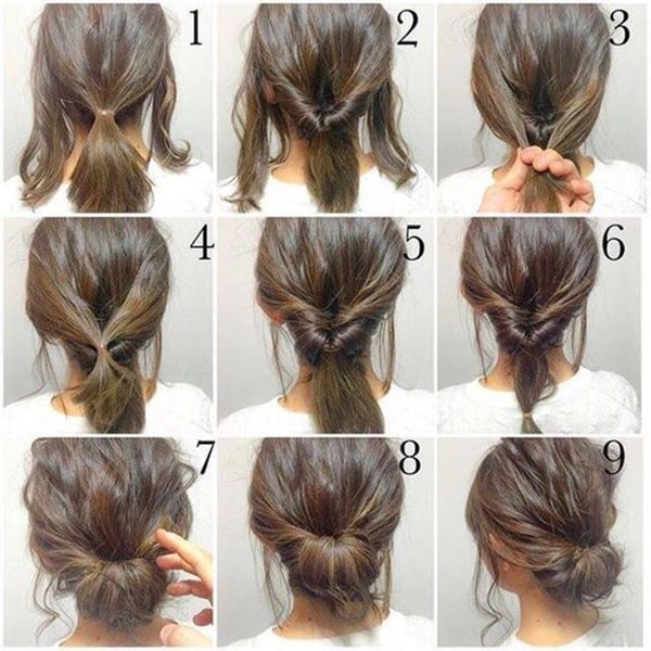 Romantic messy bun tutorial