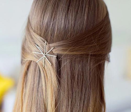 The asterisk bobby pin hair art