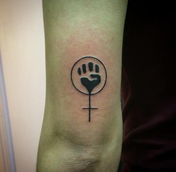 Feminist Symbol Tattoo Design