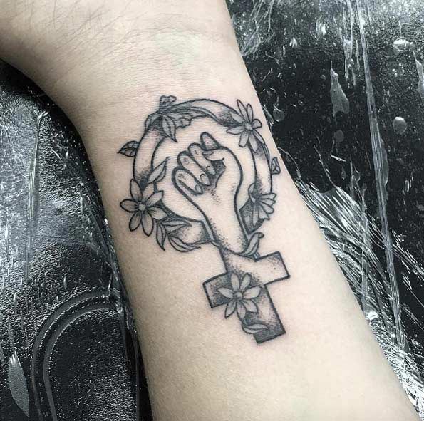 Feminist Symbol Tattoo