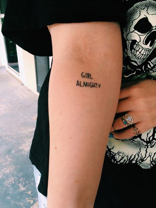 Girl Almighty tattoo