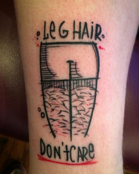 Leg hair-dont care