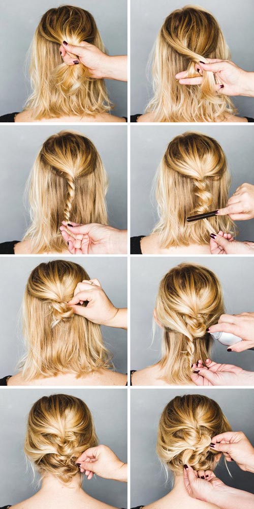 Cute messy updo