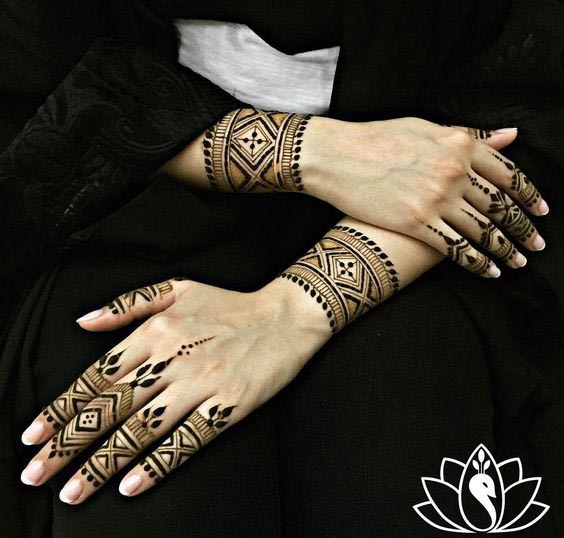  design Henna wrist cuff 5