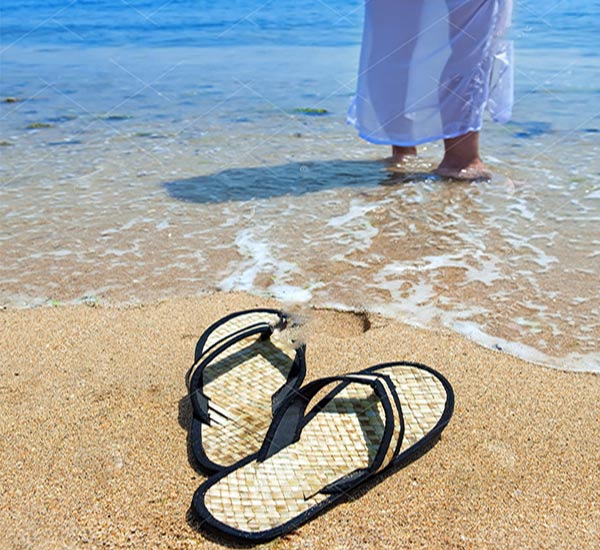 beach slippers