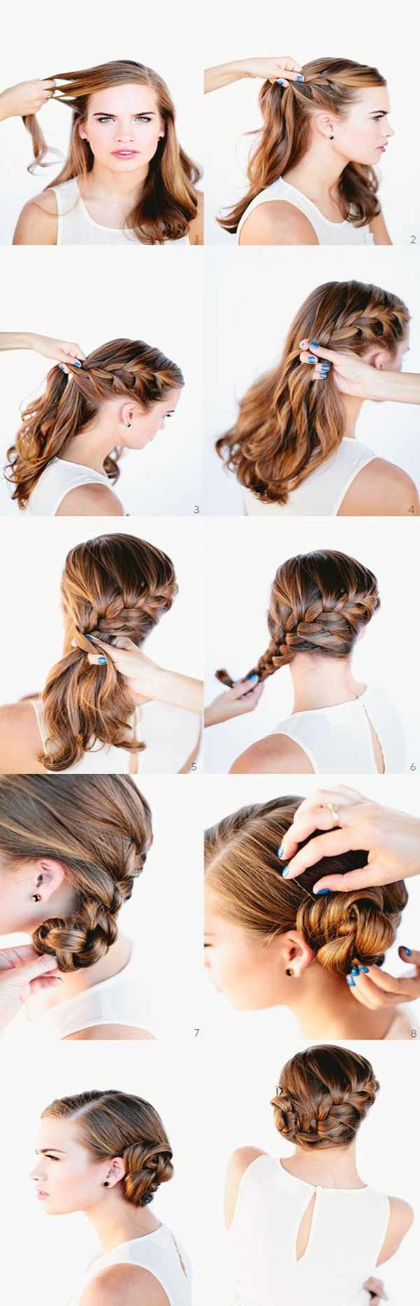 Braid and side bun