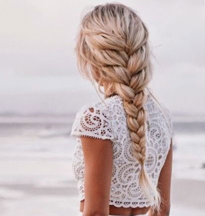 Sexy loose french braid hairstyle beach hairstyles