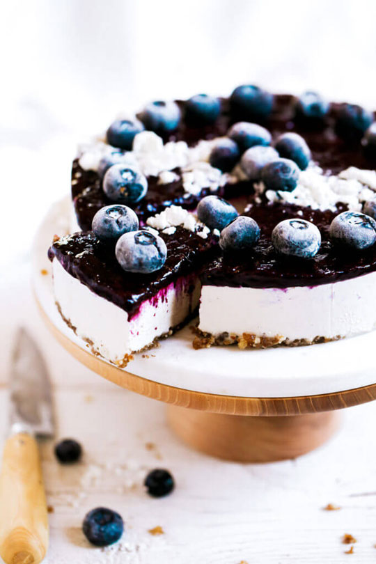 Vegan Paleo Blueberry Cheesecake yogurt dessert recipes