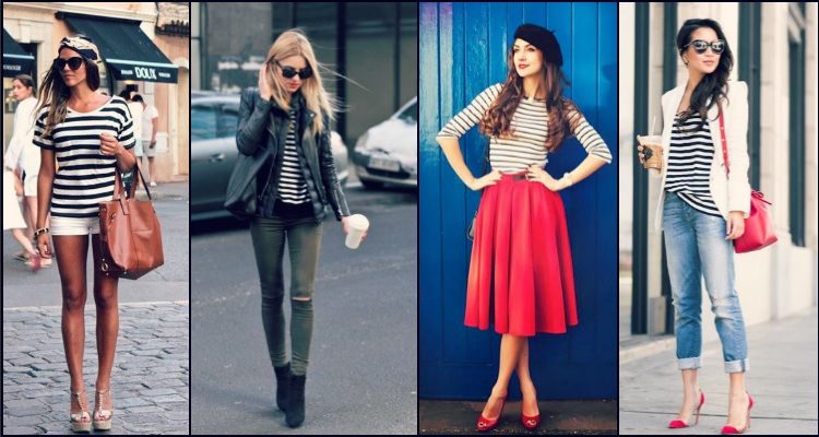 ways to wear striped tshirt