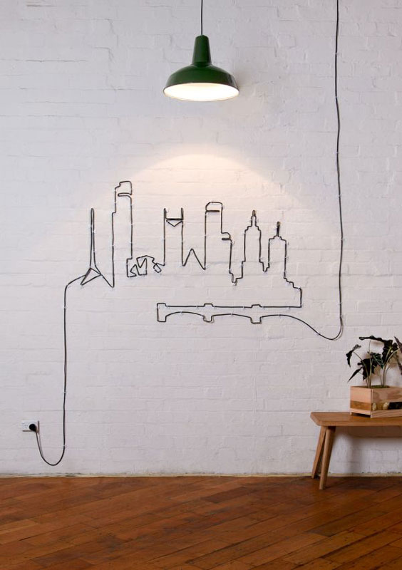 cords-wall-art-design home decor ideas