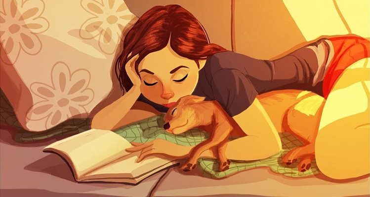 dog lover Yaoyao van ma as illustrations