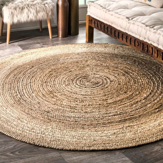 huge-jute-rug home decor ideas