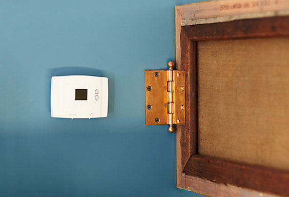 stylish-solution-to-hide-a-thermostat1 home decor ideas