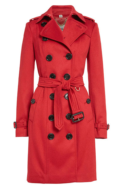 Red Trench Coat essential designer pieces