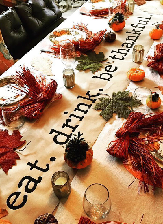 Creative table runner