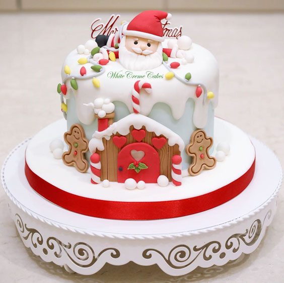 The White Santa Cake