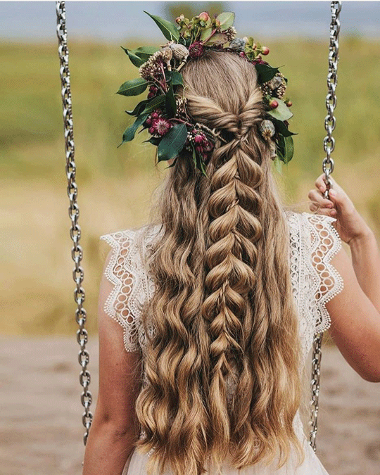 Braided flower tiara hairstyle diffrent flower hairstyles