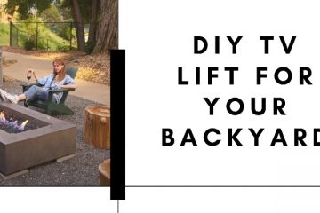 Improve Your Backyard with a New Exciting DIY TV Lift