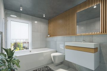 make unique outlook of bathroom