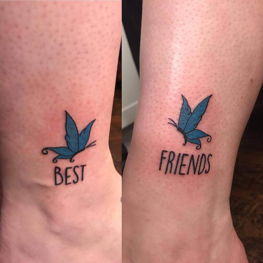 matching animal friendship tattoos