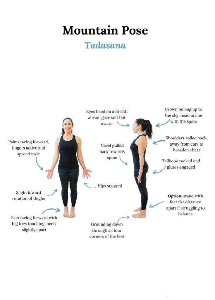 Woman Standing Tall in Mountain Pose (Tadasana), Exemplifying Stability and Strength