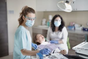 Visit to a dentist.