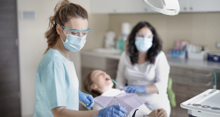 Visit to a dentist.
